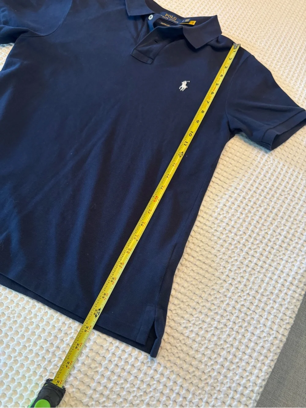 Ralph Lauren Navy Polo with White Pony Embroidery unisex